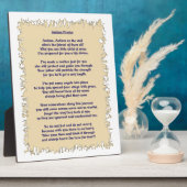 Plaque Photo Prière d'autisme (Côté)