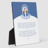 Plaque Photo Prière de la Vierge Marie de Kawaii (Côté)