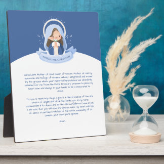 Plaque Photo Prière de la Vierge Marie de Kawaii