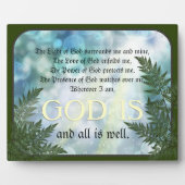 Plaque Photo Prière de protection (Devant)