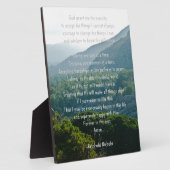 Plaque Photo Prière de sérénité (Côté)