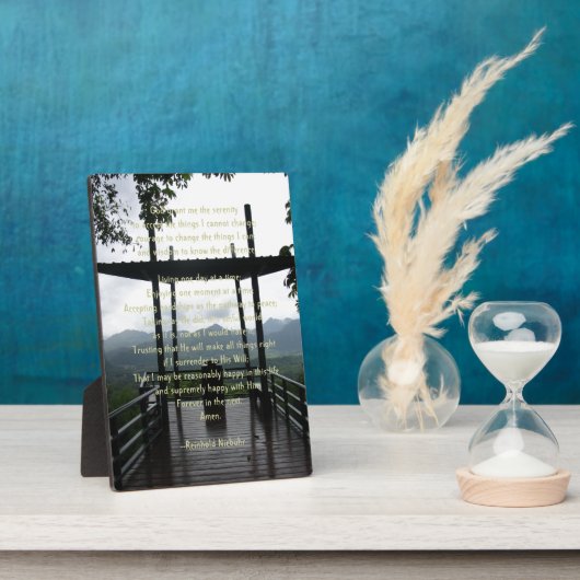 Plaque Photo Prière de sérénité (Côté)