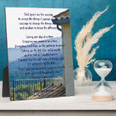 Plaque Photo Prière de sérénité (Côté)