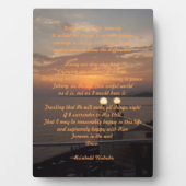 Plaque Photo Prière de sérénité (Devant)