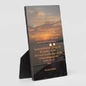 Plaque Photo Prière de sérénité (Côté)