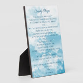 Plaque Photo Prière de sérénité, courage et sagesse (Côté)