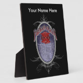 Plaque Photo Prière des pompiers_ (Côté)