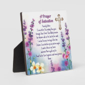 Plaque Photo "Prière du salut" Foi et grâce (Recto)