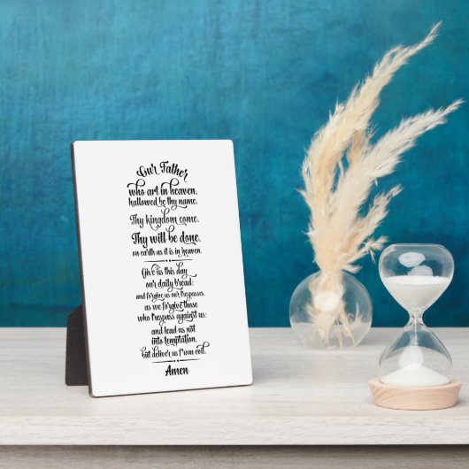 Plaque Photo Prière du Seigneur (Côté)