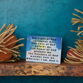 Plaque Photo Prière pour la protection (Côté)