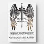 Plaque Photo Prière St. Michael pour la protection (Devant)