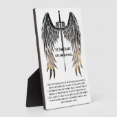 Plaque Photo Prière St. Michael pour la protection (Côté)