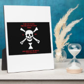 Plaque Photo Prière Viking Ancienne...Peur Pas La Mort (Côté)