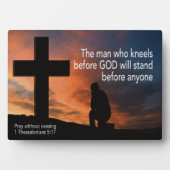 Plaque Photo PRIEZ SANS CESSER 1 Thessaloniciens 5:17 (Devant)