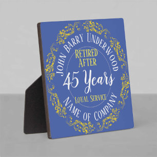 Plaque Photo Prime de service long ou retraite