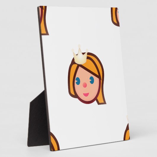 Plaque Photo princesse emoji (Côté)