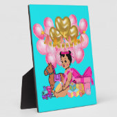 Plaque Photo Princesse en rose (Côté)