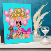 Plaque Photo Princesse en rose (Côté)