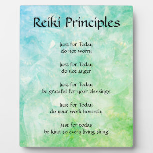 Plaque Photo Principes de Reiki