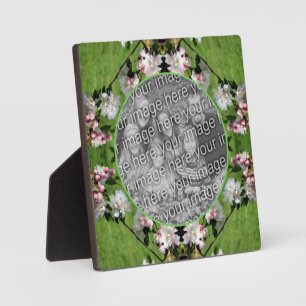 Plaque Photo Printemps Rose Et Blancs Ajoutez Votre Photo