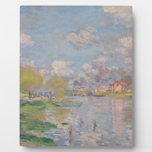 Plaque Photo Printemps sur la Seine par Monet Impressionniste