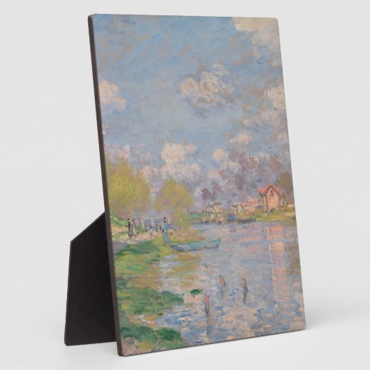 Plaque Photo Printemps sur la Seine par Monet Impressionniste (Côté)