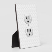 Plaque Photo Prise électrique personnalisée pour s'amuser (Côté)