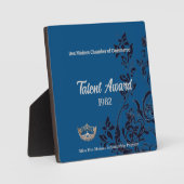 Plaque Photo Prix Acrylique Pageant Floral Argent (Recto)