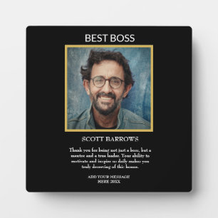 Plaque Photo Prix Best Boss avec photo