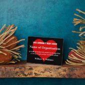 Plaque Photo Prix communautaire des bénévoles du coeur (Côté)