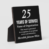 Plaque Photo Prix de reconnaissance du service bénévole étoilé (Recto)