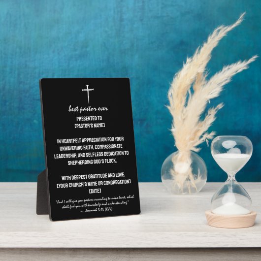 Plaque Photo Prix des trois clous du meilleur pasteur jamais ch (Côté)