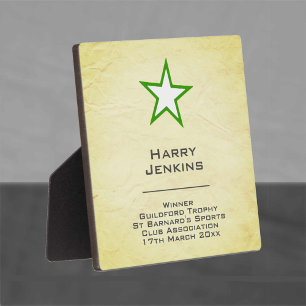 Plaque Photo Prix du gagnant du club ou de l'association