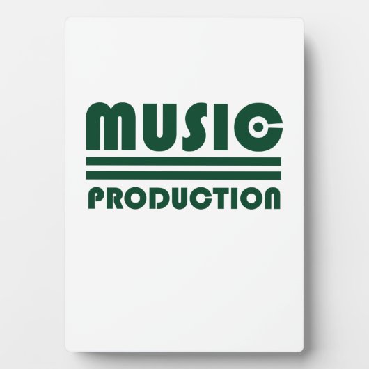 Plaque Photo Production musicale (Devant)