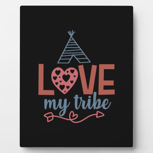 Plaque Photo Professeur Art Amour Ma Tribu (Devant)