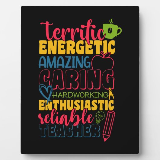 Plaque Photo Professeur Cadeaux | Enseignant de soins Extraordi (Devant)