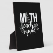 Plaque Photo Professeur de mathématiques Équipe d'enseignants d (Côté)