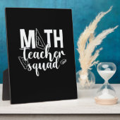 Plaque Photo Professeur de mathématiques Équipe d'enseignants d (Côté)