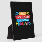 Plaque Photo Professeur De Maths Je Suis Enseignant En Maths (Côté)