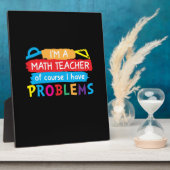 Plaque Photo Professeur De Maths Je Suis Enseignant En Maths (Côté)