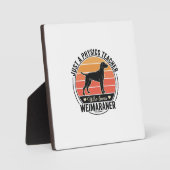 Plaque Photo Professeur de physique aime conception de chien We (Recto)