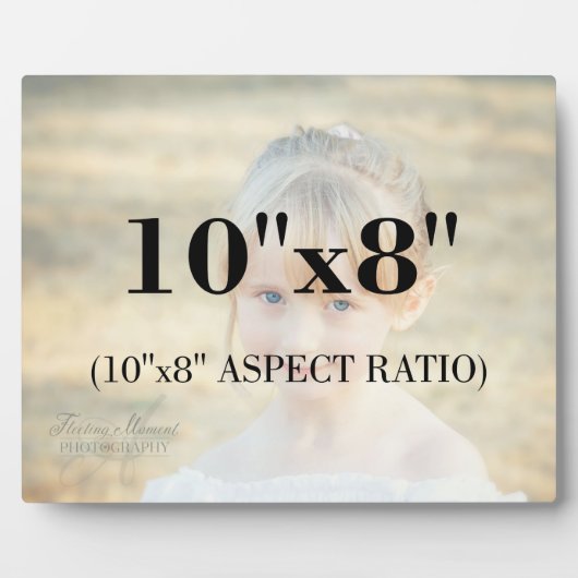 Plaque Photo Professional Photo Template 10 x 8 Aspect Ratio (Devant)