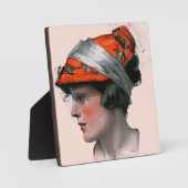 Plaque Photo Profil de Woman (Recto)