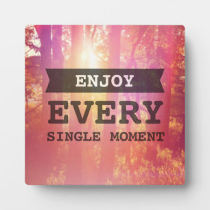 Plaque Photo Profitez De Chaque Moment