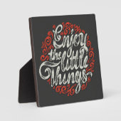 Plaque Photo Profitez De La Citation Petites Choses (Recto)