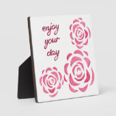 Plaque Photo Profitez de votre journée (Recto)