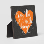 Plaque Photo Profitez Des Petites Choses (Recto)
