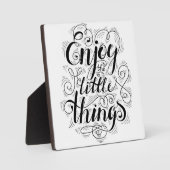 Plaque Photo Profitez Des Petites Choses 1 (Recto)