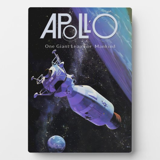 Plaque Photo Programme Apollo (Devant)