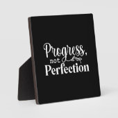 Plaque Photo Progrès, pas perfection - Motivation du succès (Recto)